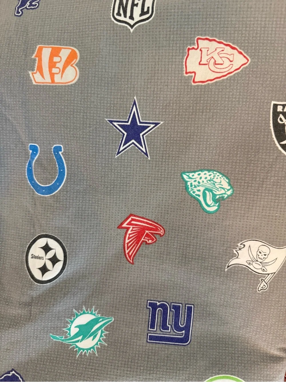 PB Teen Pottery Barn NFL Football Logo Full Flat And Fitted Sheets